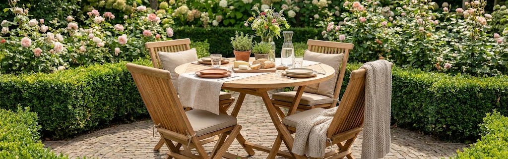 Folding garden tables - Teakea Folding garden tables - Teakea