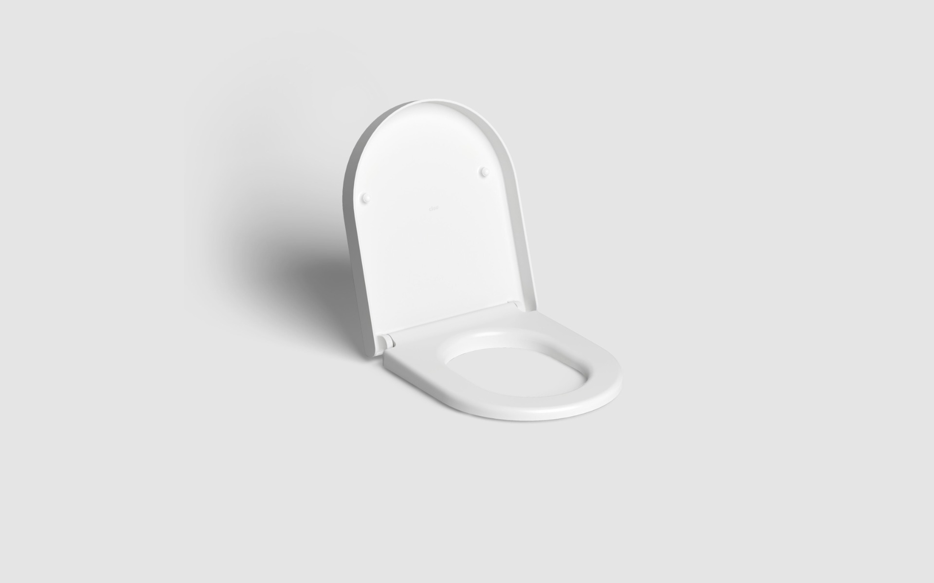 Clou - Hammock Toiletzitting Met Deksel, Soft Closing En Quick Release Systeem, Mat Wit - Hover