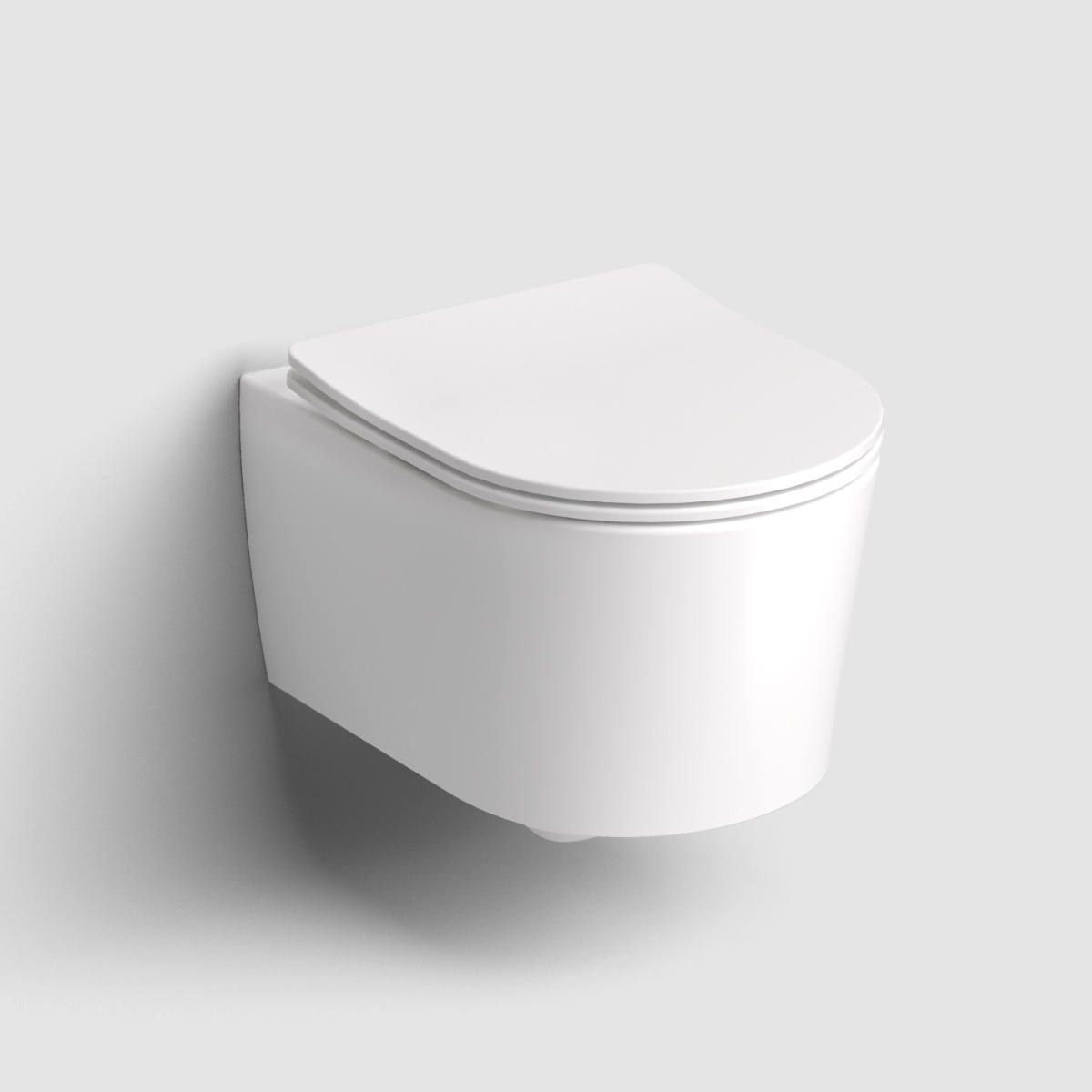 Clou - Inbe Toiletzitting Met Deksel Voor Inbe 1 Toilet, Soft-closing En Quick Release Systeem, Mat Wit - Hover