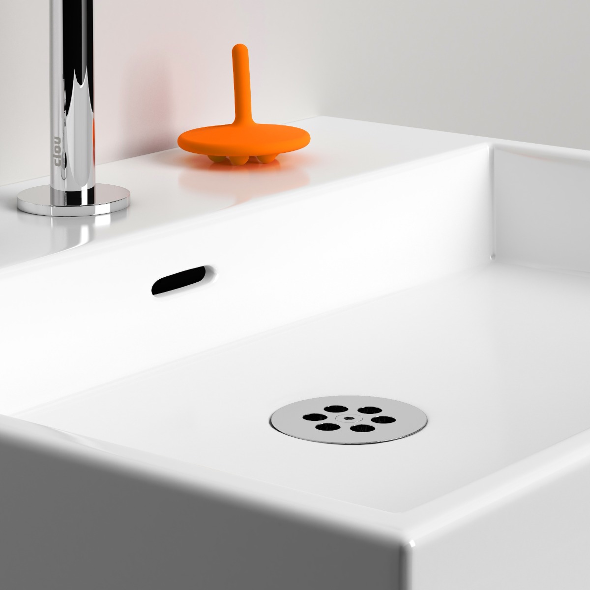 Clou - Wash Me Siliconen Waterstop, Oranje - Hover