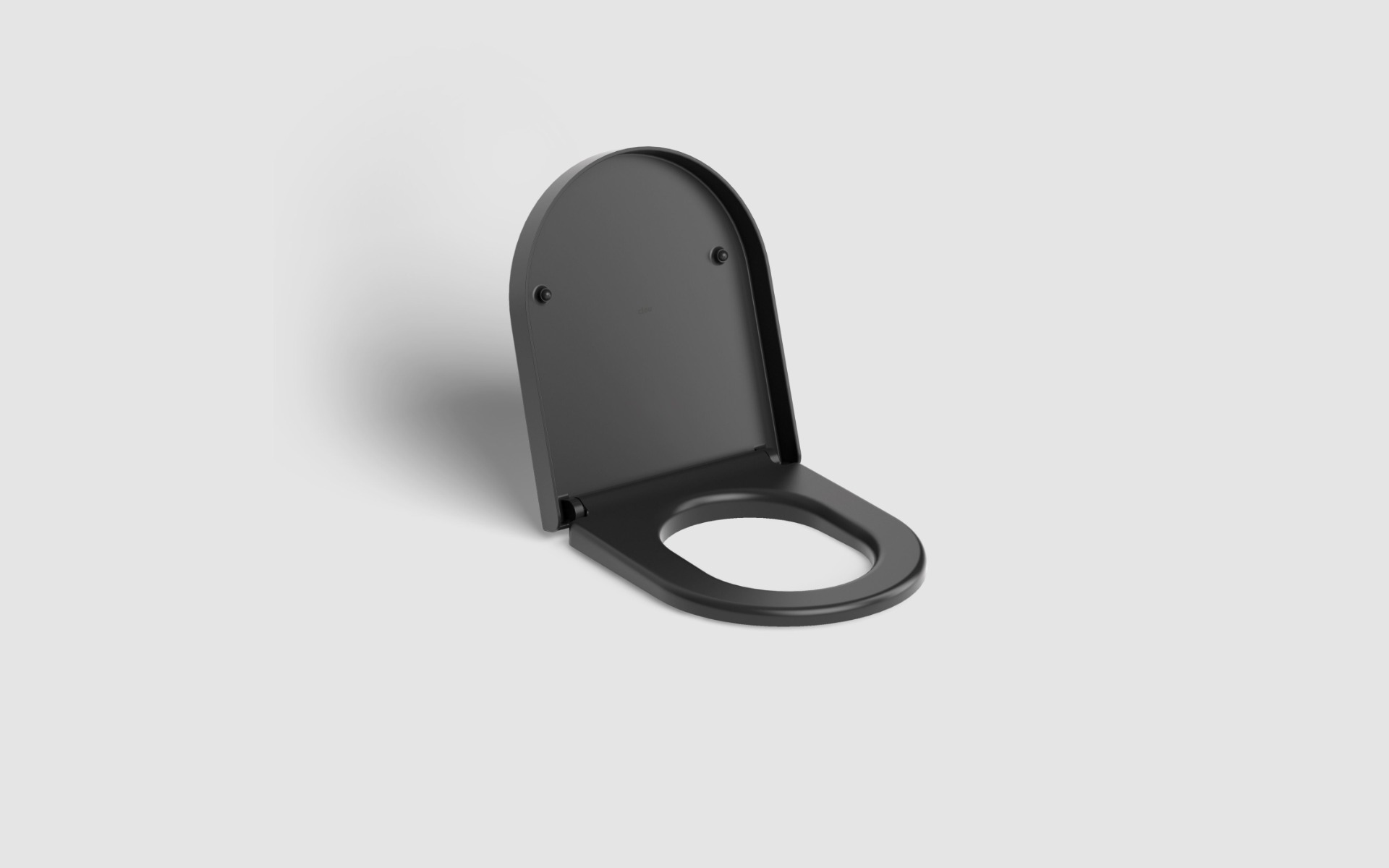 Clou - Hammock Randloze Wandtoilet 56cm, Met Zitting Met Deksel, Mat Zwart - Hover