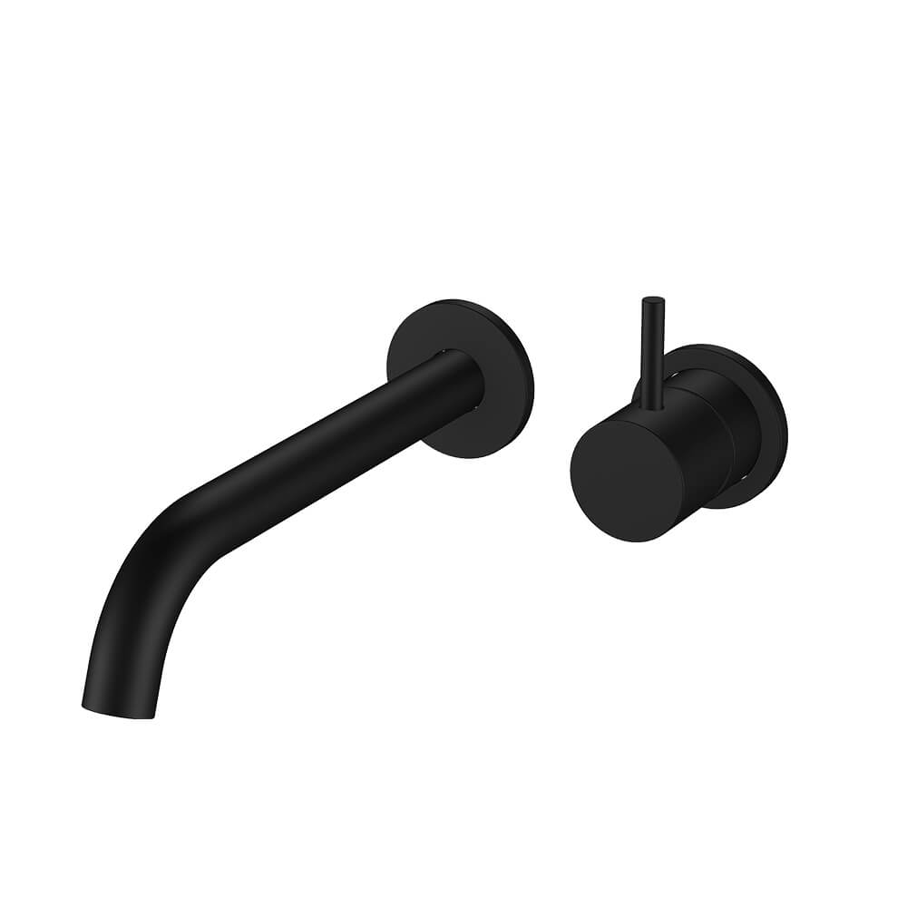 Regn 2-gats inbouw wastafelmengkraan met coldstart Mat zwart - Image 2