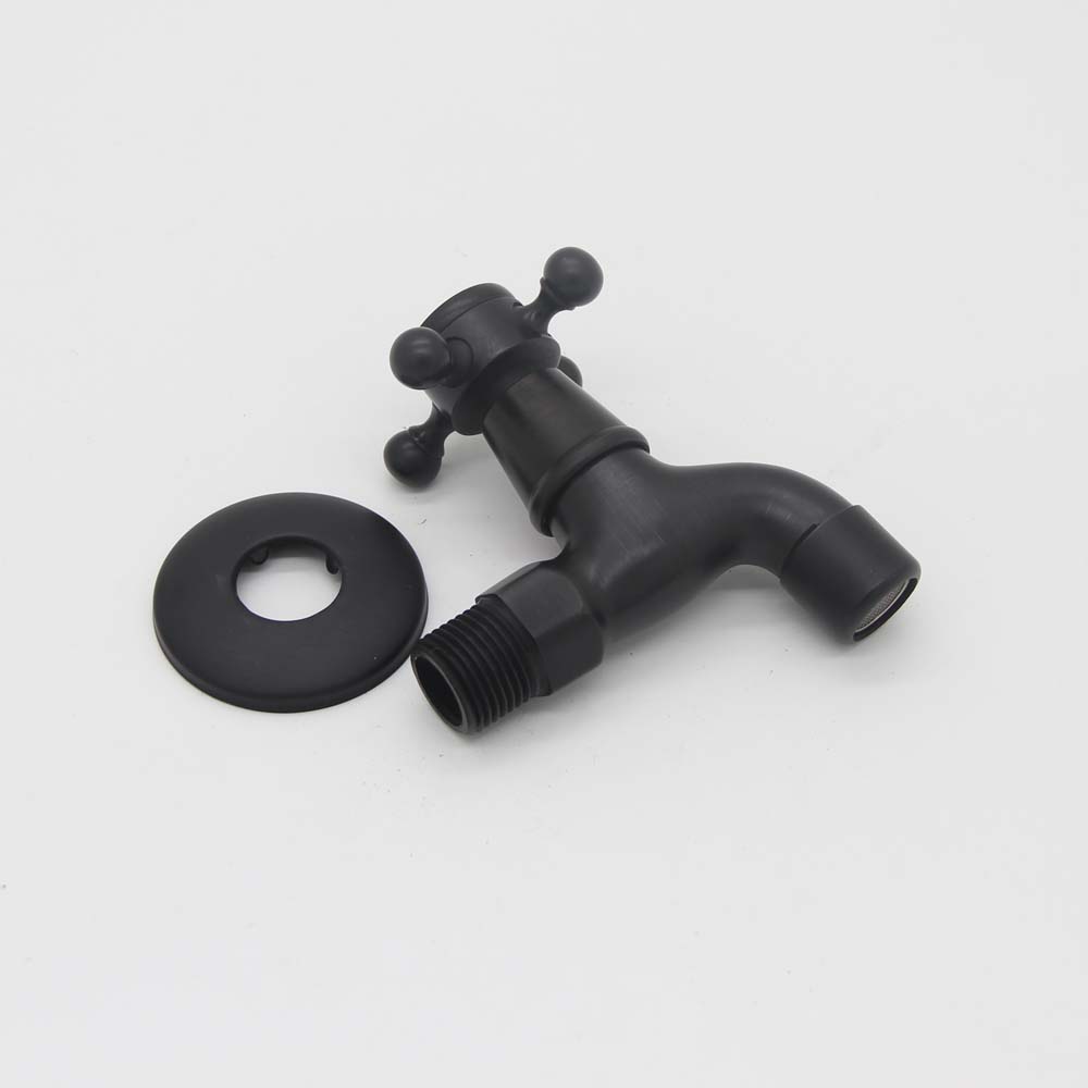 Zwarte Tapkraan Havada | Muuraansluiting 1/2” | 9 lang - 2001B - Hover