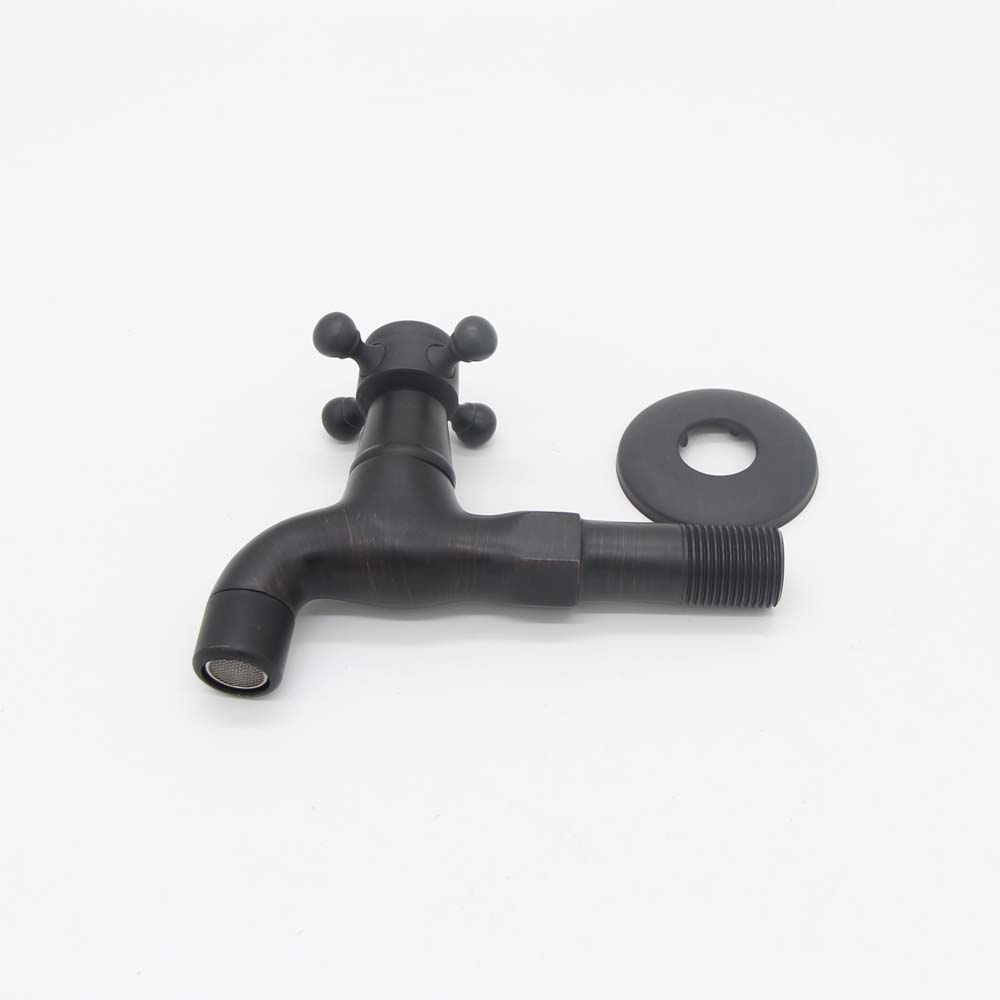 Zwarte Tapkraan Aire | Muuraansluiting 1/2” | 11 lang - 2002B - Hover