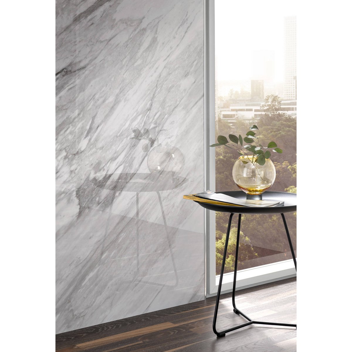 HSK RenoDeco paneel Aluminium 150x255cm Marmer Carrara-Wit Hoogglans - Hover