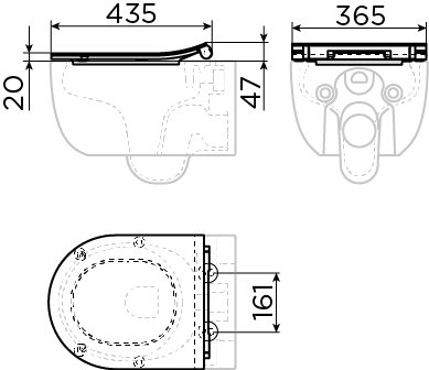 (New) Hammock dun.zitt.+deksel,soft-cl.,quick rel.,mat zwart - view 3