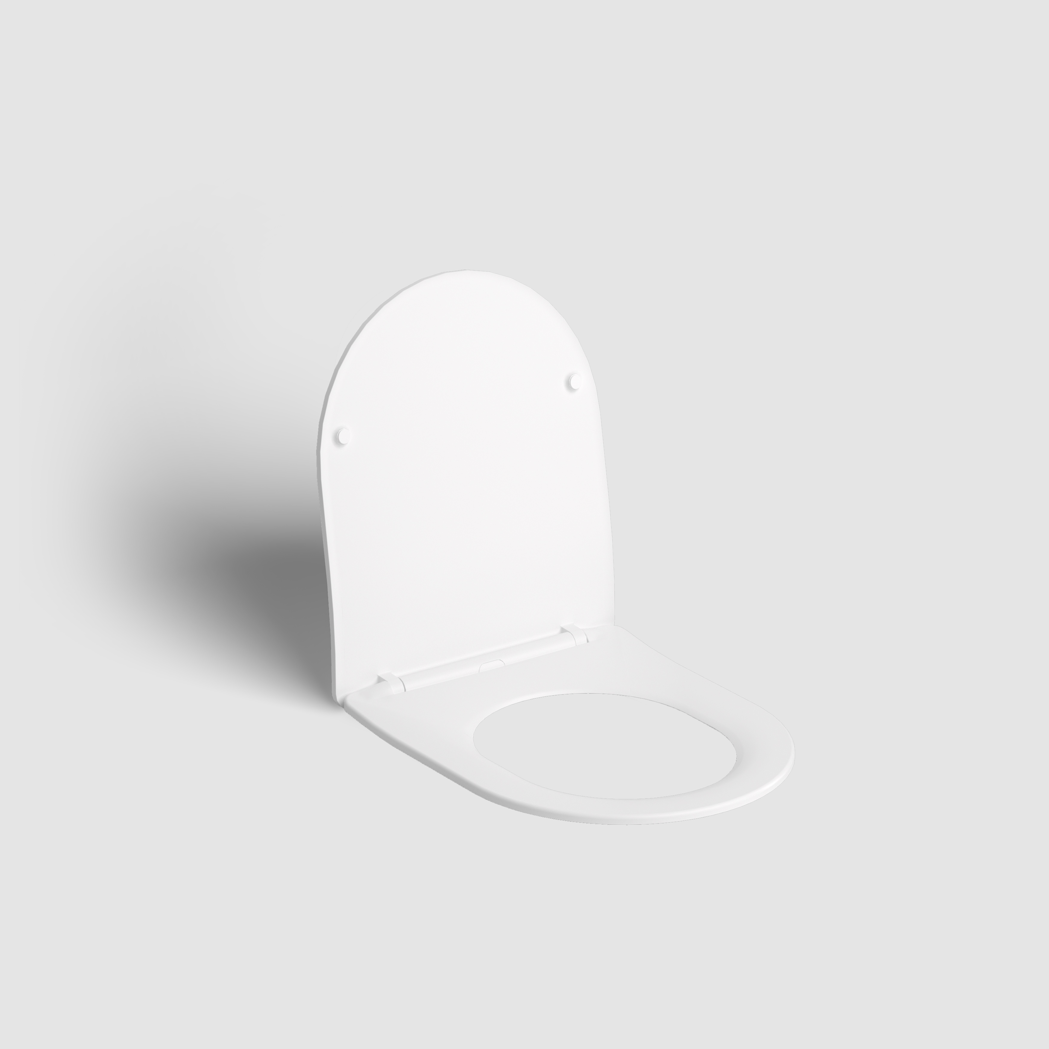 InBe 3 toiletzitting met deksel, soft-closing, mat wit - alternate view