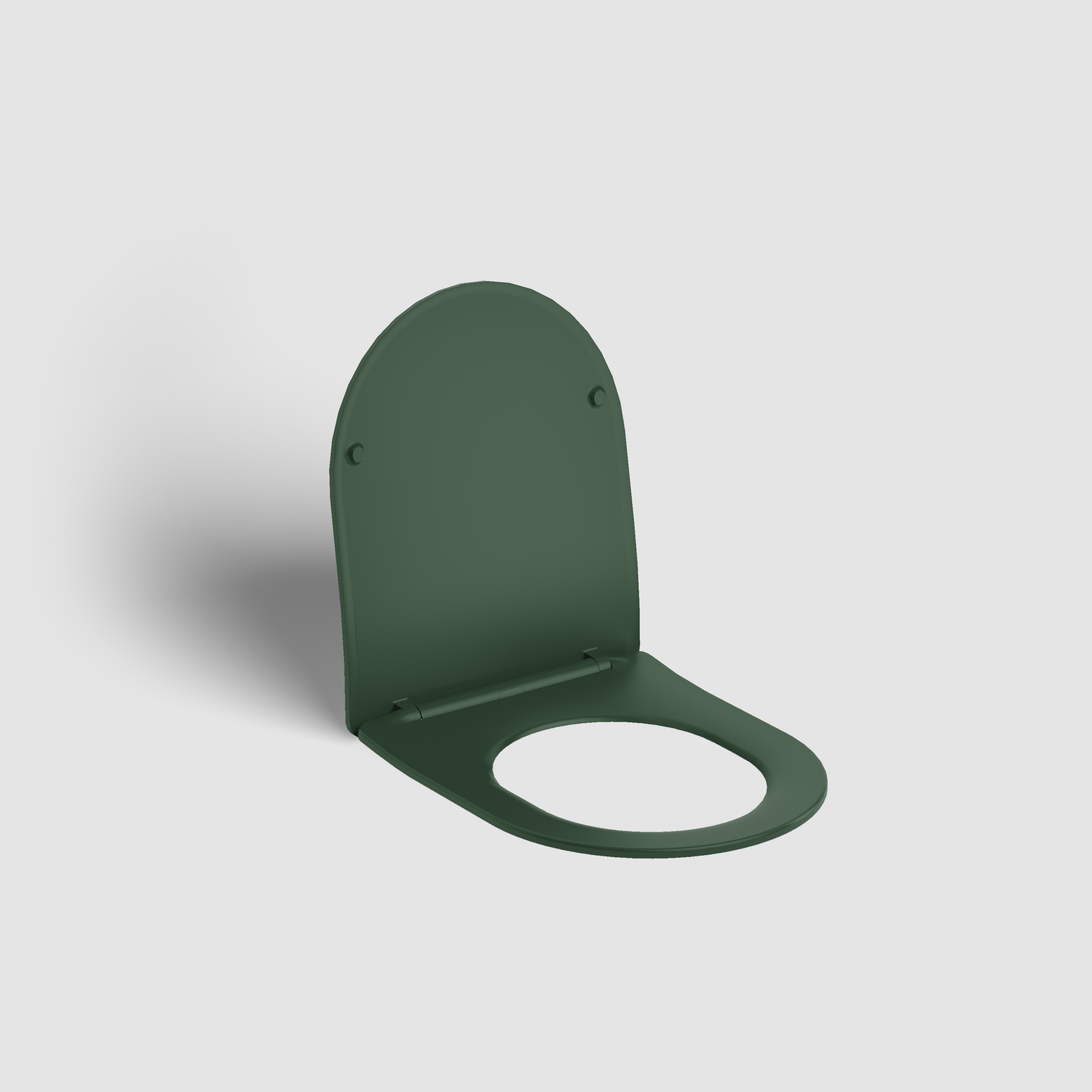 InBe 3 toiletzititng met deksel, mat pijnboom groen - alternate view