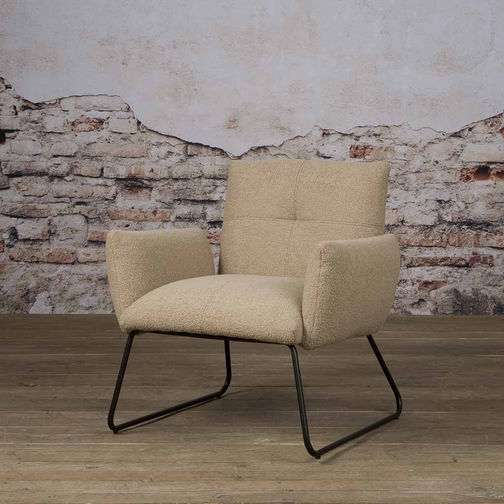 Dante Fauteuil Lichtbruin | Tower Living fauteuil - Hover