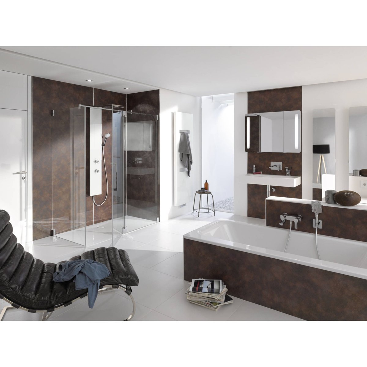 HSK RenoDeco wandpaneel Aluminium 150x255cm Roest Rood - Hover