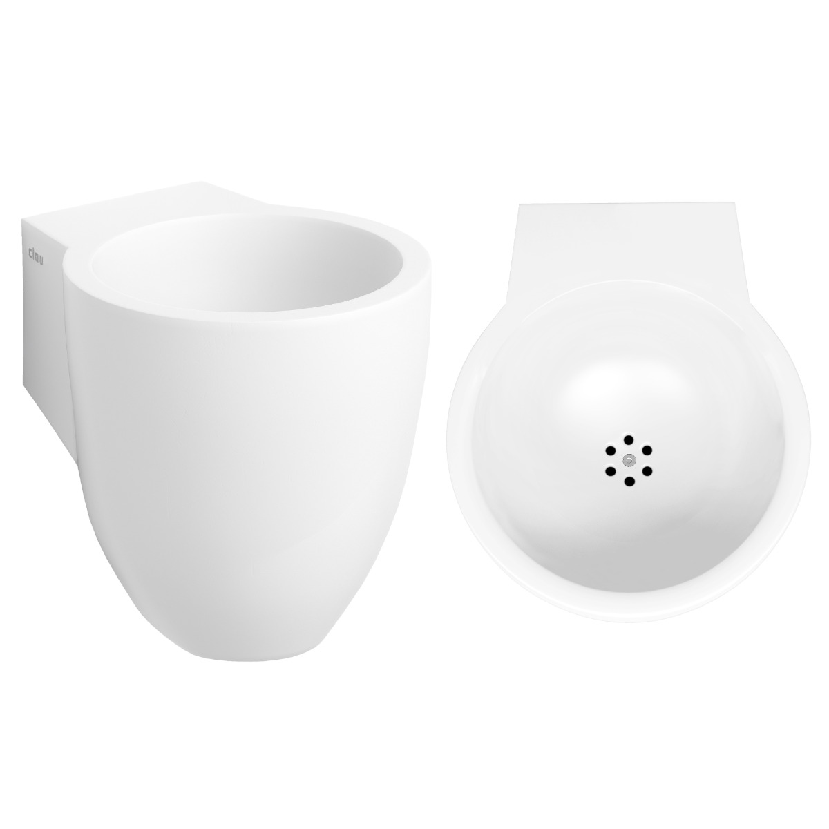 Clou - Flush Mat Wit Aluite, Met Voorbewerkt Kraangat - Hover
