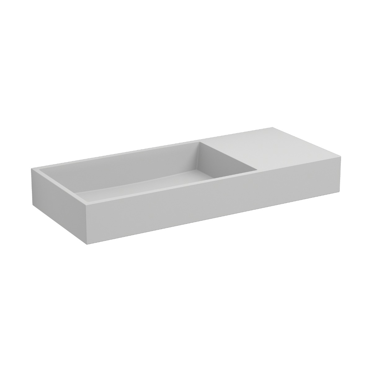 Clou - Mini Wash Me Plus Fontein 56cm, Met Voorbewerkt Kraangat Rechts, Mat Wit Aluite - Hover