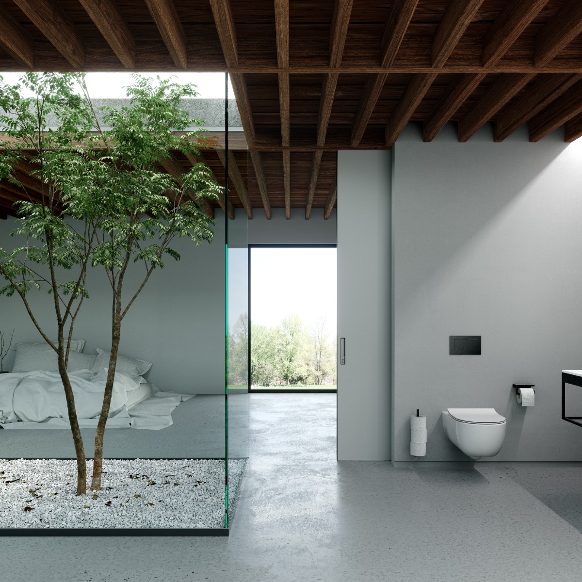 Clou - Hammock Dunne Toiletzitting Met Deksel, Soft Closing En Quick Release Systeem, Mat Wit - Hover