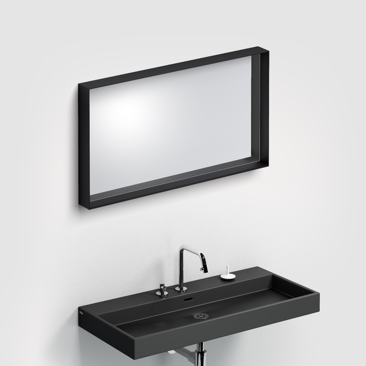 Clou - Look At Me Mat Zwart, Met Ophangsysteem, Met Glazen Planchet - Hover