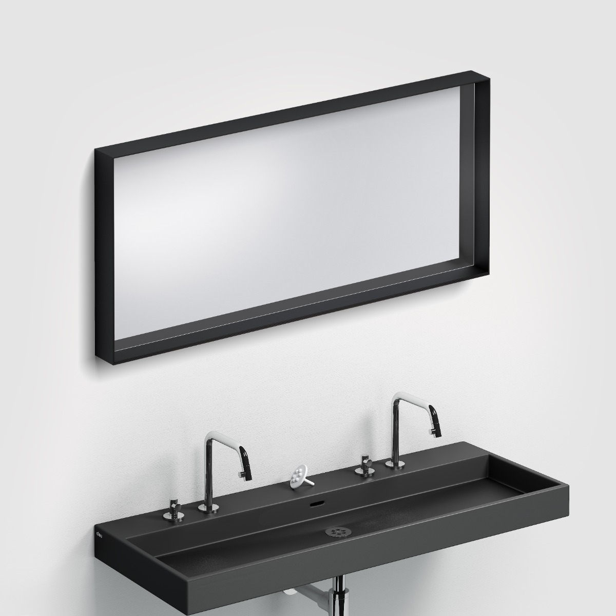 Clou - Look At Me Mat Zwart, Met Ophangsysteem, Met Glazen Planchet - Hover
