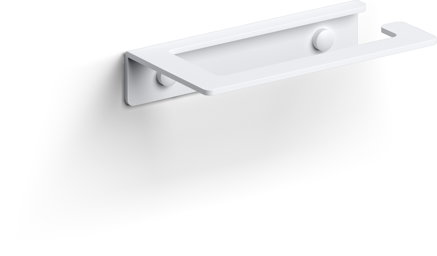 Clou - Fold Toiletrolhouder, Mat Wit - Hover