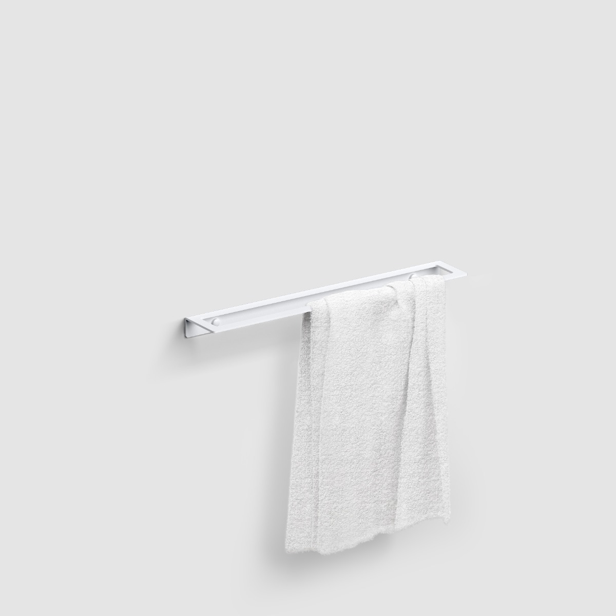Clou - Fold Handdoekrek 45cm, Mat Wit - Hover