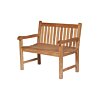 Teak Tuinbank Windsor | 100 breed | FSC® Teakhout | 2-Persoons Smalle Parkbank