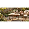 ronde tuin salontafel van massief teakhout Ø 80 cm x 45 cm