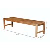 Slater Teak Tennisbank - 180 cm breed - Minimalistische Tuinbank - FSC® Massief Teak