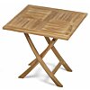 Teak Houten Klaptafel | 80x80x75 | Inklapbare Tuintafel