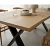 Mesa de Comedor Tronco de Roble | Cantos de Losa-Gran Marco en X