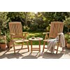 Teakea Linda Tuinset – 2 Verstelbare Stoelen & Rondo Tafel Ø50 – FSC® Teak