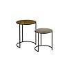 Iron Bijzettafel set van 2 | 49x49x62 - TWR-MG2578