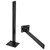 Set of Black Wall Brackets | 30 deep | 120 kg per bracket