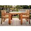 Nelson Teak Garten Tisch | 160x90x75