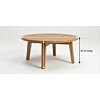 Ronde teak tuin salontafel 80 cm massief teak Ronde teak tuin salontafel 80 cm massief teak