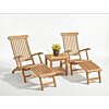 Teakea Laguna Loungeset – FSC® Teak – 2 Verstelbare Deckchairs & Tafel Teakea Laguna Loungeset – FSC® Teak – 2 Verstelbare Deckchairs & Tafel