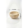 Travertin Fonteinkom Mini Ø 25 cm – Compacte Natuursteen Waskom Beige Travertin Fonteinkom Mini Ø 25 cm – Compacte Natuursteen Waskom Beige