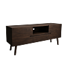 Aura TV-meubel 210 cm massief acaciahout, modern, met open vakken en deuren, ruime woonkamer