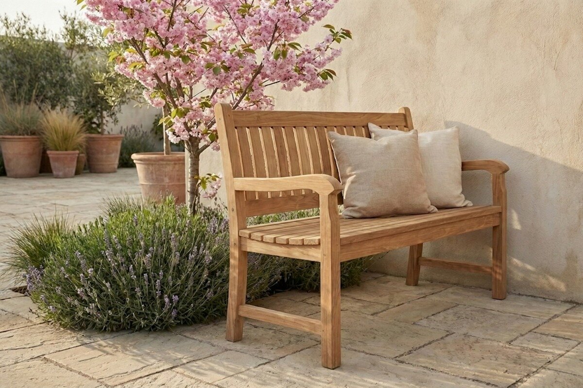 15 ideas para poner un banco en tu jardín. A cual más maravillosa 💯  #jardines #decoraciónexterior, image size:1200x800