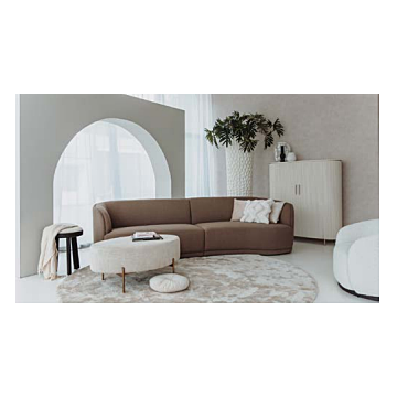 Rond 240 (244 x 116 cm) | Kleur = Kopenhagen 903 Taupe