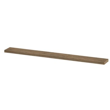 Wandplanken | Wandplank tbv nis, voorzijde afgekant zonder (blinde) bevestiging | 180 x 20 x 3,5