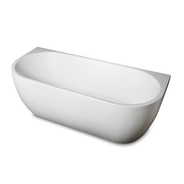Regn back to wall bad half rond 180x80cm