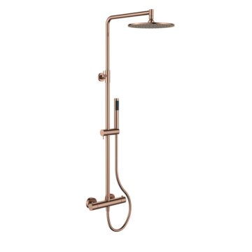 Regn thermostatische regendouche Geborsteld koper