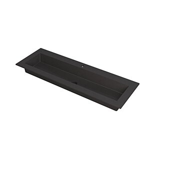 Ink Kraft meubelwastafel 140x45cm - 1 kraangat - Quartz zwart