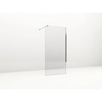 Regn glaswand helder glas 8mm, 90x200cm
