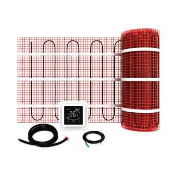 Vloerverwarmingset incl. thermostaat wit 1,5m2
