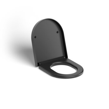 (New) Hammock toiletzit. met deksel, soft-closing, mat zwart
