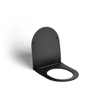 InBe 3 toiletzitting met deksel, soft-closing, mat zwart