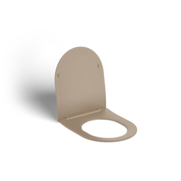 InBe 3 toiletzititng met deksel, soft-closing, mat mosterd