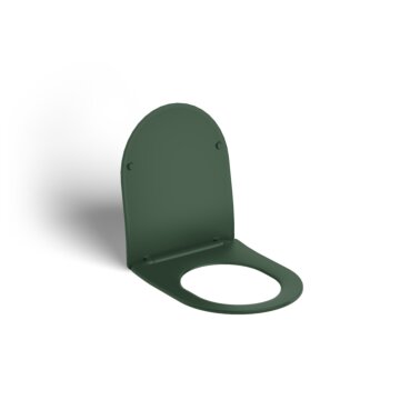 InBe 3 toiletzititng met deksel, mat pijnboom groen