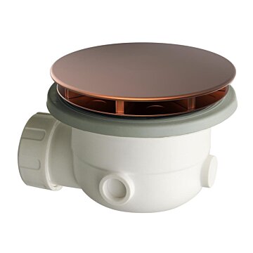 Xenz douchebakafvoer 90mm oud koper