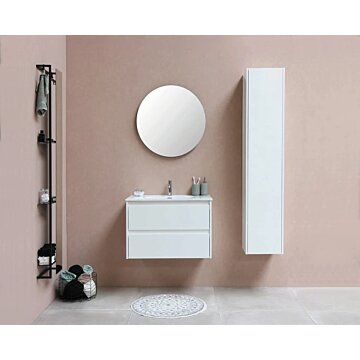 Badkamer Fontein Plakspiegel Rond - 40 cm 