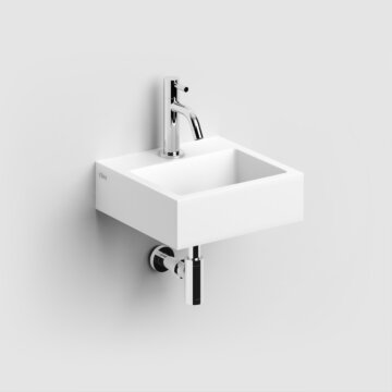 Clou - Flush 1 Fontein 28cm, Met Voorbewerkt Kraangat En Plug, Aluite