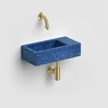 Clou - Ecorazzo Flush 3 Fontein 36cm, Rechts, Gerecycleerd, Middernacht Marine Pe